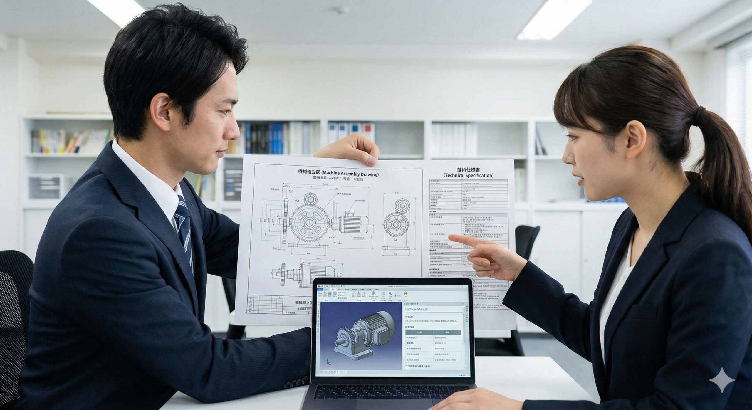 製菓機械図面・技術文書翻訳事例「日本語 ⇒ 英語」＋PDF編集