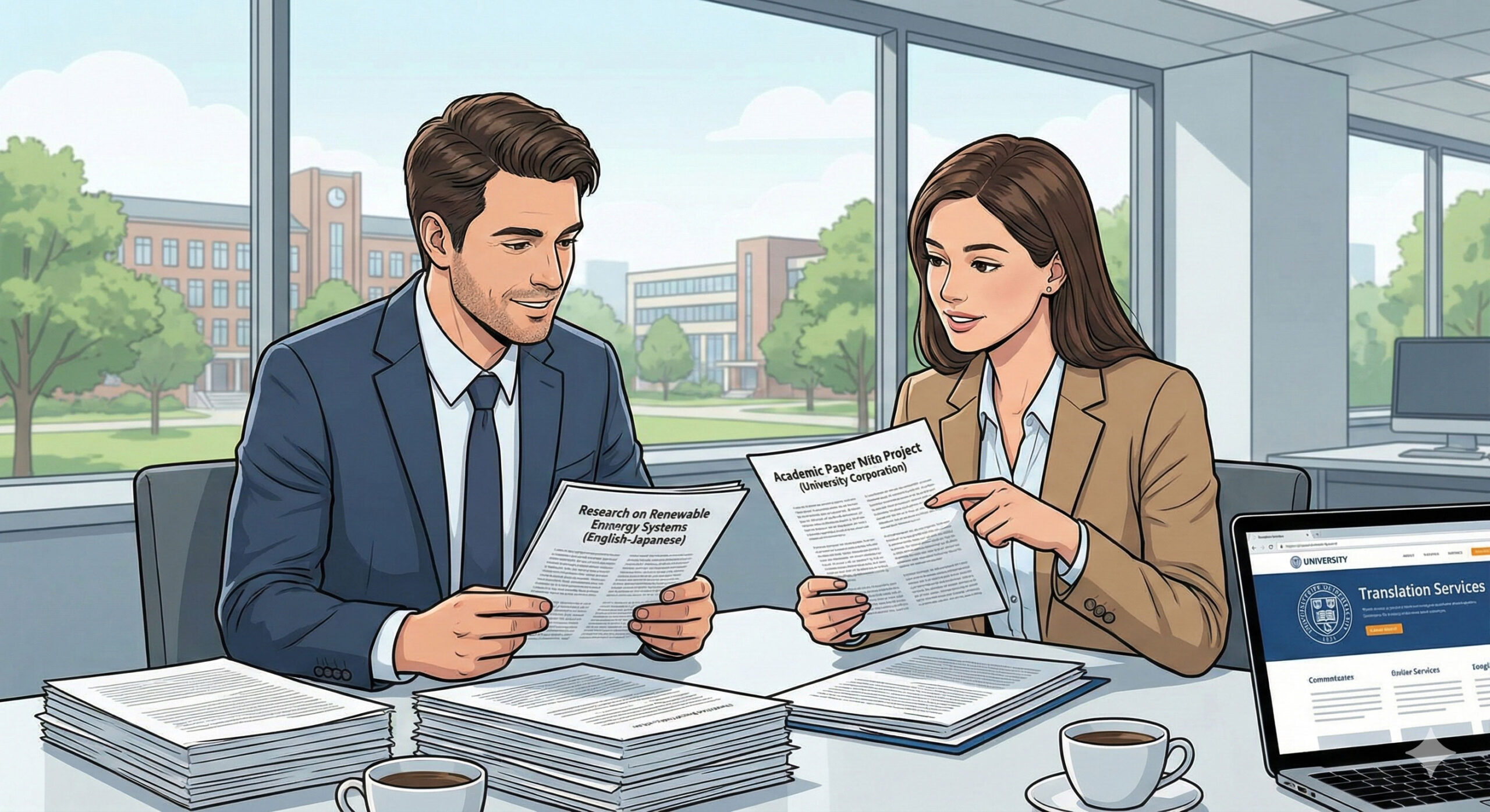 論文翻訳事例「大学法人」「日本語⇒ 英語」＋ネイティブチェック・クロスチェック
