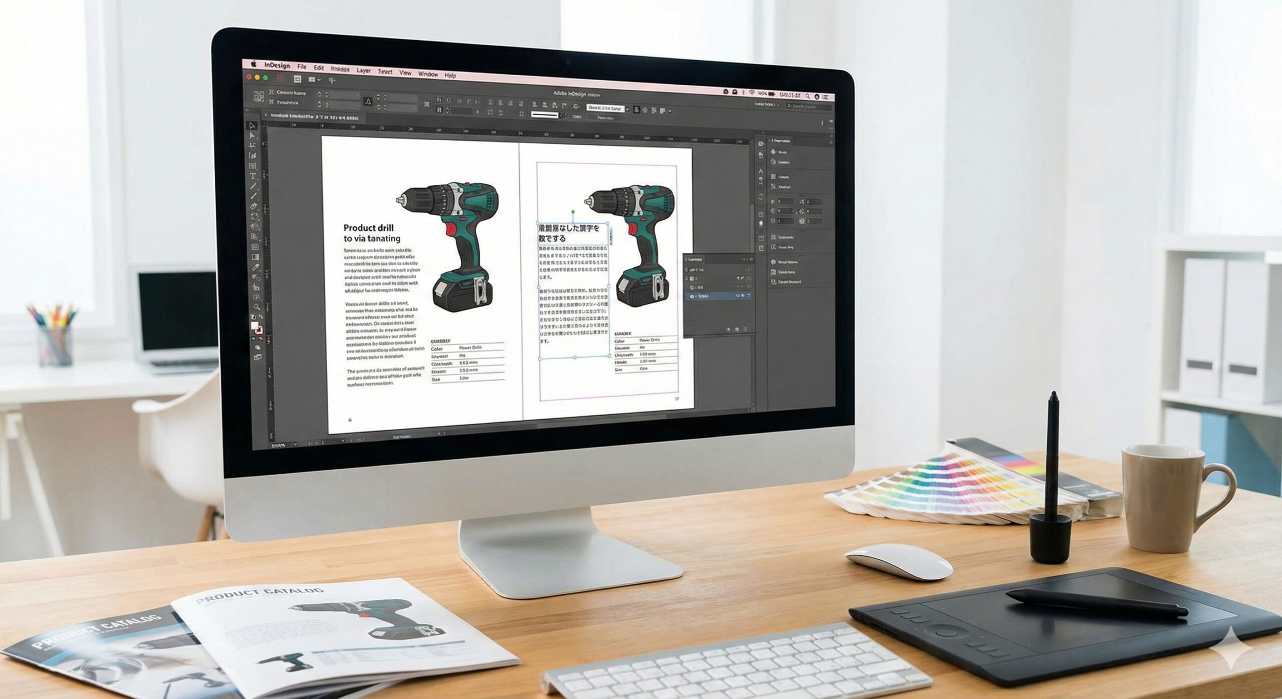 中国語カタログ和訳＋InDesign編集